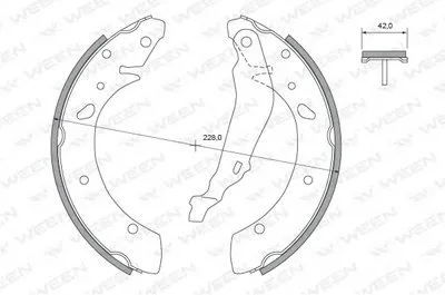 Комплект тормозных колодок WEEN купить