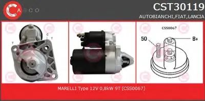 Стартер REMANUFACTURED SERIES CASCO купить