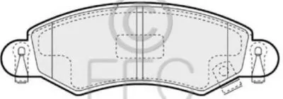 Комплект тормозных колодок, дисковый тормоз EEC купить