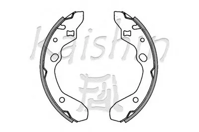 Комплект тормозных колодок KAISHIN купить