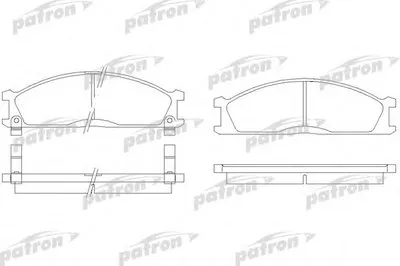Комплект тормозных колодок, дисковый тормоз PATRON купить