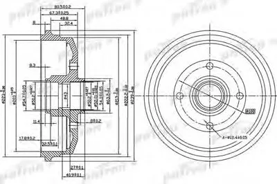 Тормозной барабан PATRON купить