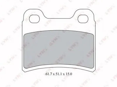 Комплект тормозных колодок, дисковый тормоз LYNXauto купить