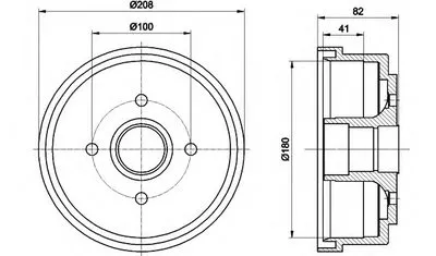 Тормозной барабан HELLA PAGID купить