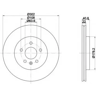 Тормозной диск PRO HELLA купить