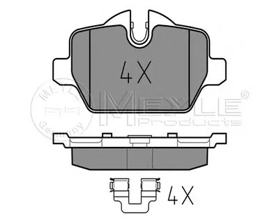 Комплект тормозных колодок, дисковый тормоз PLATINUM PAD MEYLE купить