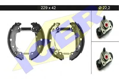 Комплект тормозных колодок ICER купить