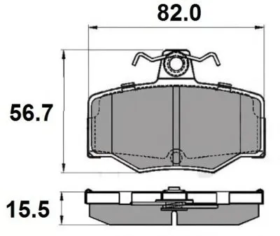 Комплект тормозных колодок, дисковый тормоз NATIONAL купить