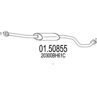 Средний глушитель выхлопных газов MTS купить