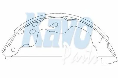 Комплект тормозных колодок KAVO PARTS купить