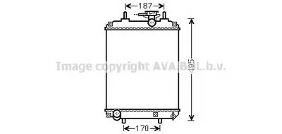 Радиатор, охлаждение двигателя AVA QUALITY COOLING купить