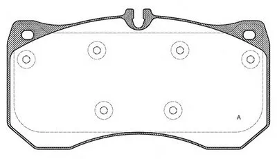 Комплект тормозных колодок, дисковый тормоз ADVANCE OPEN PARTS купить