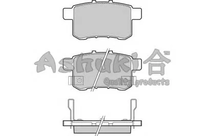 Комплект тормозных колодок, дисковый тормоз ASHUKI купить
