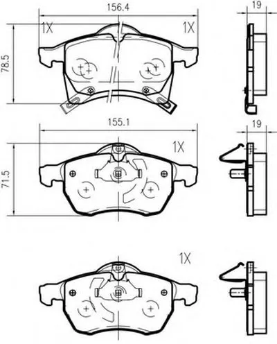 Комплект тормозных колодок, дисковый тормоз VEMA купить