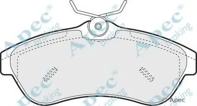 Комплект тормозных колодок, дисковый тормоз APEC braking купить