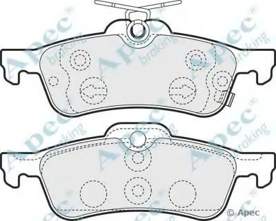 Комплект тормозных колодок, дисковый тормоз APEC braking купить