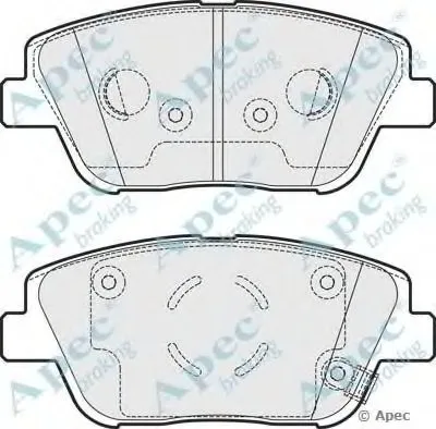Комплект тормозных колодок, дисковый тормоз APEC braking купить