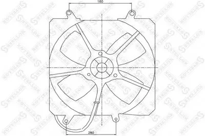 Вентилятор, охлаждение двигателя STELLOX купить