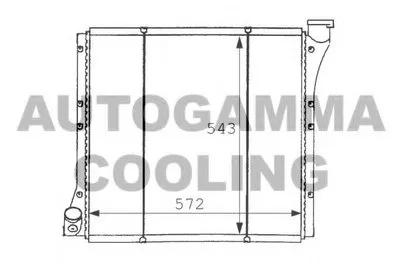 Радиатор, охлаждение двигателя AUTOGAMMA купить