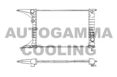 Радиатор, охлаждение двигателя AUTOGAMMA купить