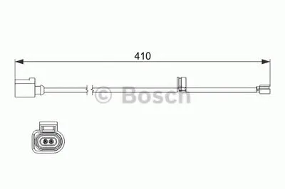 Сигнализатор, износ тормозных колодок BOSCH купить
