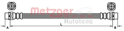 Тормозной шланг METZGER купить