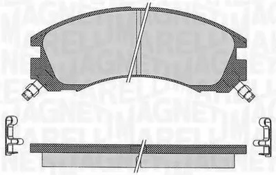 Комплект тормозных колодок, дисковый тормоз MAGNETI MARELLI купить