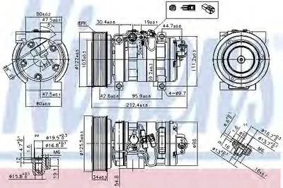 Компрессор, кондиционер NISSENS купить