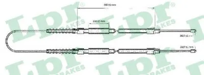 Трос, стояночная тормозная система LPR купить