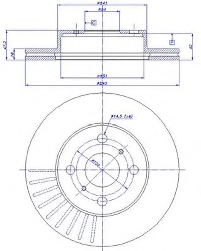 Тормозной диск CAR купить
