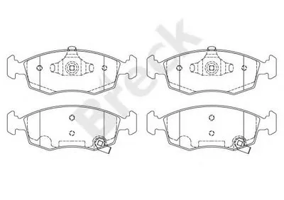 Комплект тормозных колодок, дисковый тормоз BRECK купить
