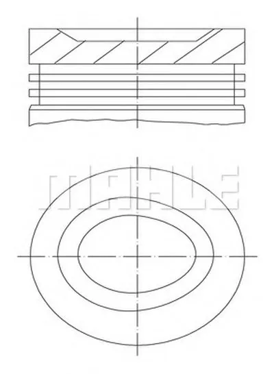 Поршень MAHLE ORIGINAL купить