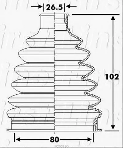 Пыльник, приводной вал FIRST LINE купить