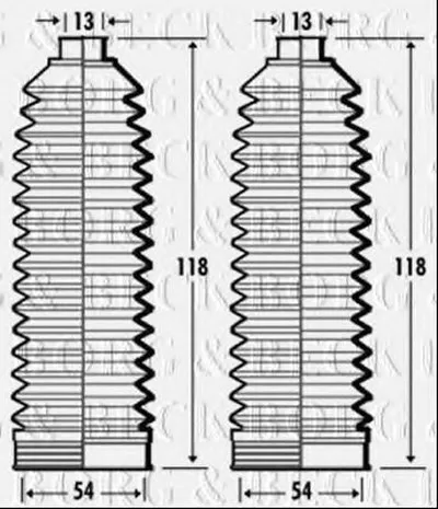 Пыльник, рулевое управление BORG & BECK купить