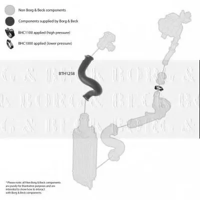 Трубка нагнетаемого воздуха BORG & BECK купить