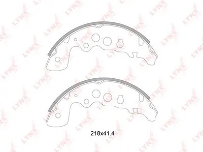 Комплект тормозных колодок LYNXauto купить