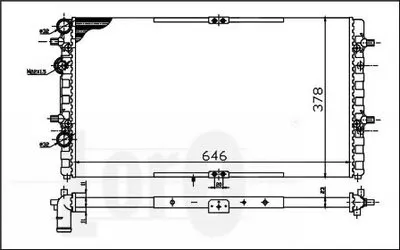 Радиатор, охлаждение двигателя LORO купить