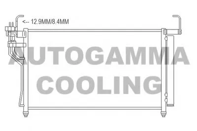 Конденсатор, кондиционер AUTOGAMMA купить