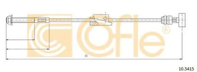 Трос, стояночная тормозная система COFLE купить