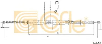 Трос, стояночная тормозная система COFLE купить