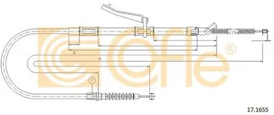 Трос, стояночная тормозная система COFLE купить