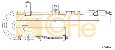 Трос, стояночная тормозная система COFLE купить