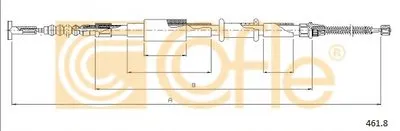Трос, стояночная тормозная система COFLE купить