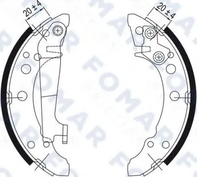 Комплект тормозных колодок FOMAR Friction купить