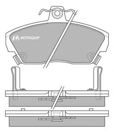 Комплект тормозных колодок, дисковый тормоз MOTAQUIP купить