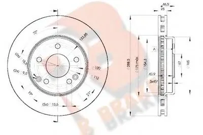 Тормозной диск R BRAKE купить
