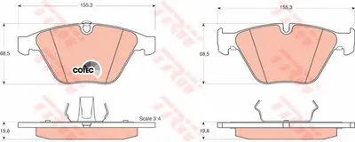 Комплект тормозных колодок, дисковый тормоз Dr!ve+ купить