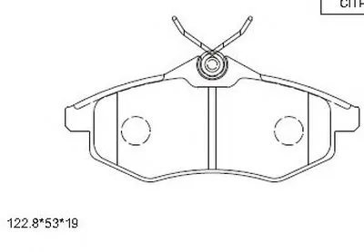 Комплект тормозных колодок, дисковый тормоз ASIMCO купить