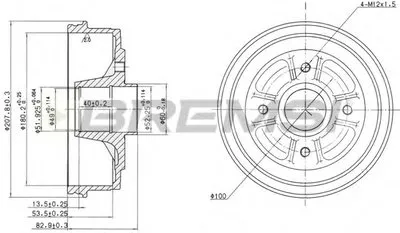 Тормозной барабан BREMSI купить