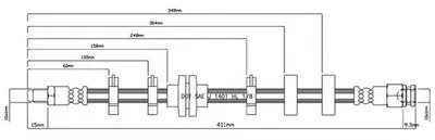 Тормозной шланг MOTAQUIP купить